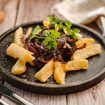 Carne de Sol com macaxeira